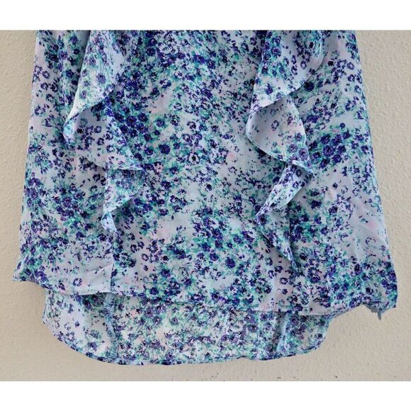 BCBGeneration Women's Sz XS Floral Print Woven Flutter Sleeve Top Blouse $68 - Picture 3 of 13